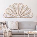 Pannello decorativo parete effetto bamboo ventaglio 160x80 cm Panama Vendita