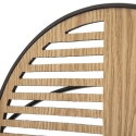 Pannello decorativo da parete legno metallo boho chic 134x69cm Woody Offerta