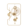 Pannello decorativo da parete 3D in metallo dorato 80x49,5 cm Goldy Promozione