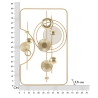 Pannello decorativo da parete 3D in metallo dorato 80x49,5 cm Goldy Sconti
