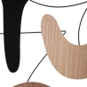 Pannello decorativo 3D moderno in legno e metallo da parete Astroy Offerta