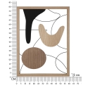 Pannello decorativo 3D moderno in legno e metallo da parete Astroy Catalogo