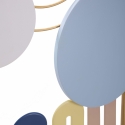 Pannello decorativo da parete 3D moderno in metallo colorato Avira Saldi