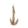 Scultura da parete a forma di ancora in legno 46x39 cm Nature Sconti