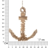 Scultura da parete a forma di ancora in legno 46x39 cm Nature Catalogo