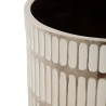 Set 2 vasi in ceramica bianca con decorazioni argento Ray Sconti