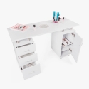 Tavolo manicure unghie estetista ventola aspiratore ruote cassettiera Tibi Sconti