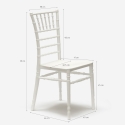 Sedia Bianca Stile Vintage per Catering Bar Ristoranti e Cucine Chiavarina Caratteristiche