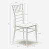 Sedia Bianca Stile Vintage per Catering Bar Ristoranti e Cucine Chiavarina Caratteristiche