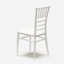Sedia Bianca Stile Vintage per Catering Bar Ristoranti e Cucine Chiavarina Modello