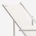Sedia sdraio mare spiaggia braccioli alluminio pieghevole Riccione Gold Lux 