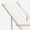 Sedia sdraio mare spiaggia braccioli alluminio pieghevole Riccione Gold Lux 