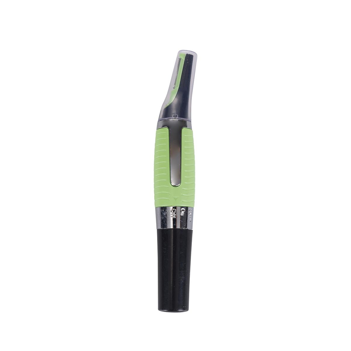 Rasoio di precisione con led a batteria 2 pettini nero e verde Spark Promozione Rasoio di precisione con led a batteria 2 pettini nero e verde Spark Promozione