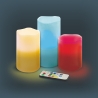 Set 3 candele led 12 variazioni di colore telecomando Tivon Sconti