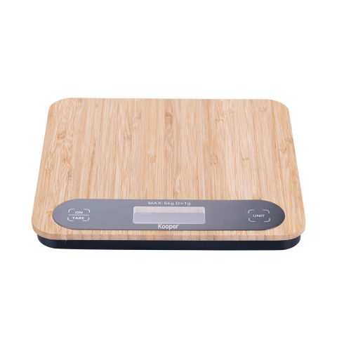 Bilancia da cucina digitale in bambù 20,5x20,5x2,75 cm Paxel Promozione