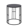 Set 2 tavolini rotondi contemporanei in ferro battuto nero Daram Offerta