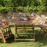 Tavolo da giardino pieghevole ottagonale in legno foro ombrellone Bali Vendita