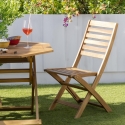 Tavolo da giardino pieghevole ottagonale in legno foro ombrellone Bali Stock