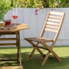 Tavolo da giardino pieghevole ottagonale in legno foro ombrellone Bali Stock