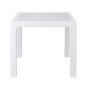 Tavolo quadrato da esterno in plastica effetto rattan 80x80 cm Varnu Stock