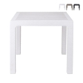 Tavolo quadrato da esterno in plastica effetto rattan 80x80 cm Varnu Promozione