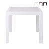 Tavolo quadrato da esterno in plastica effetto rattan 80x80 cm Varnu Promozione