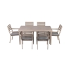 Tavolo esterno + 6 sedie da giardino in alluminio con cuscini Ibiza Offerta
