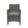 Salotto da giardino divano 2 posti poltrone tavolino effetto rattan Malaga Scelta