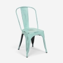 sedie design industriale metallo vintage shabby chic stile steel old Caratteristiche