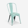 sedie design industriale metallo vintage shabby chic stile steel old Caratteristiche