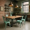 sedie design industriale metallo vintage shabby chic stile steel old Saldi