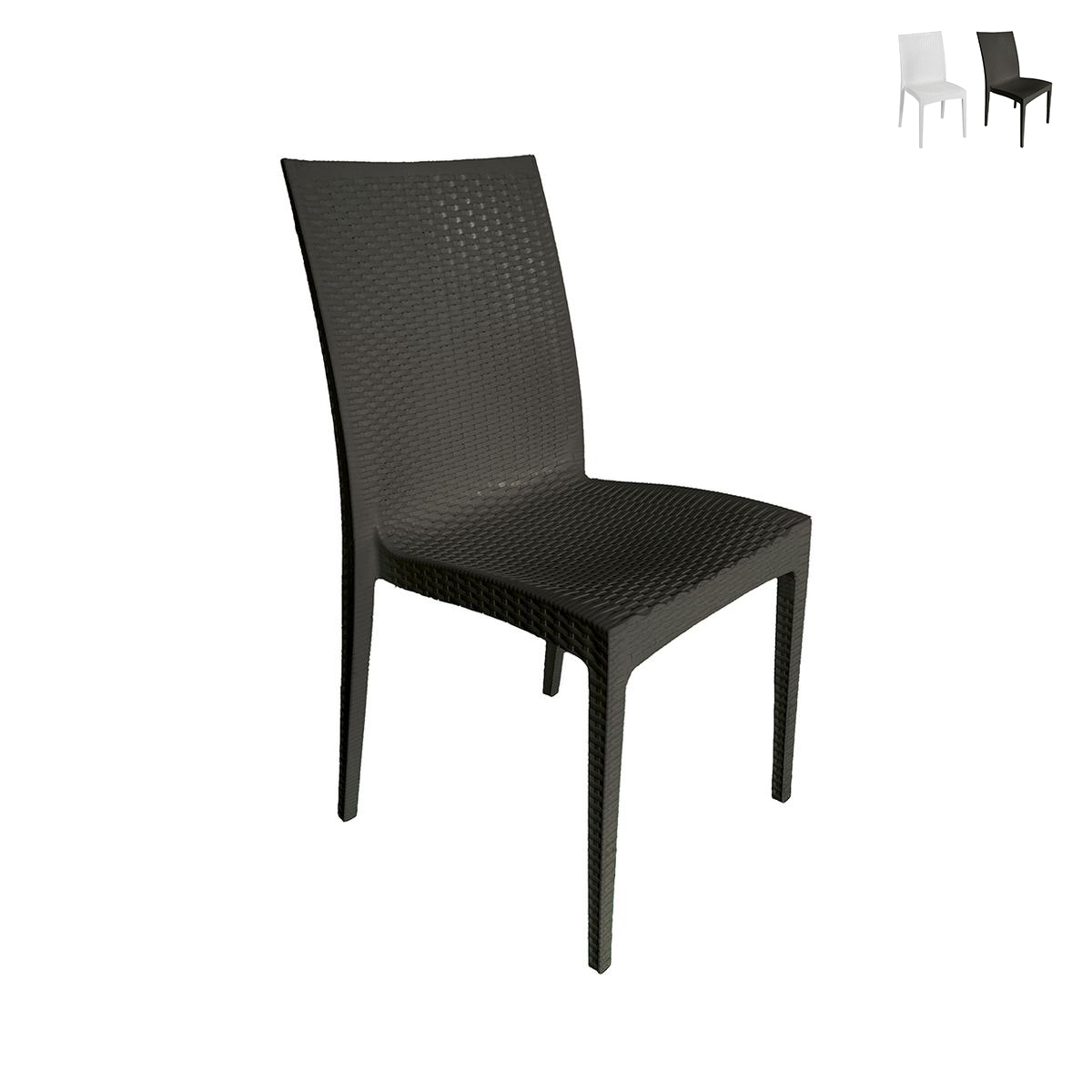 Sedia da giardino in polipropilene effetto rattan New Magic Offerta Sedia da giardino in polipropilene effetto rattan New Magic Offerta