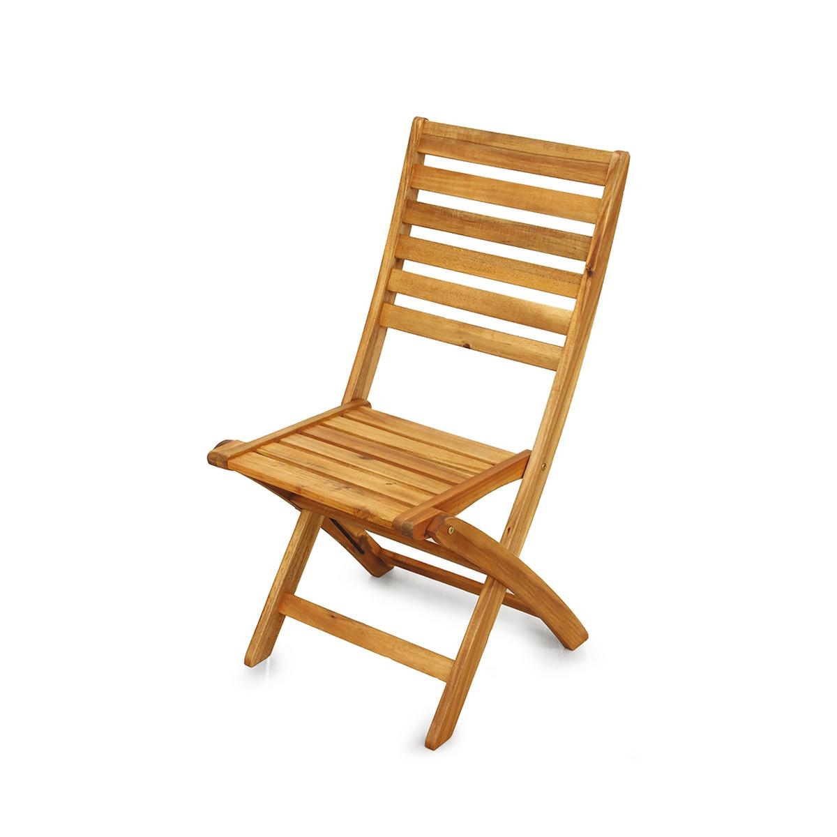 Sedia da giardino pieghevole in legno di acacia Bali