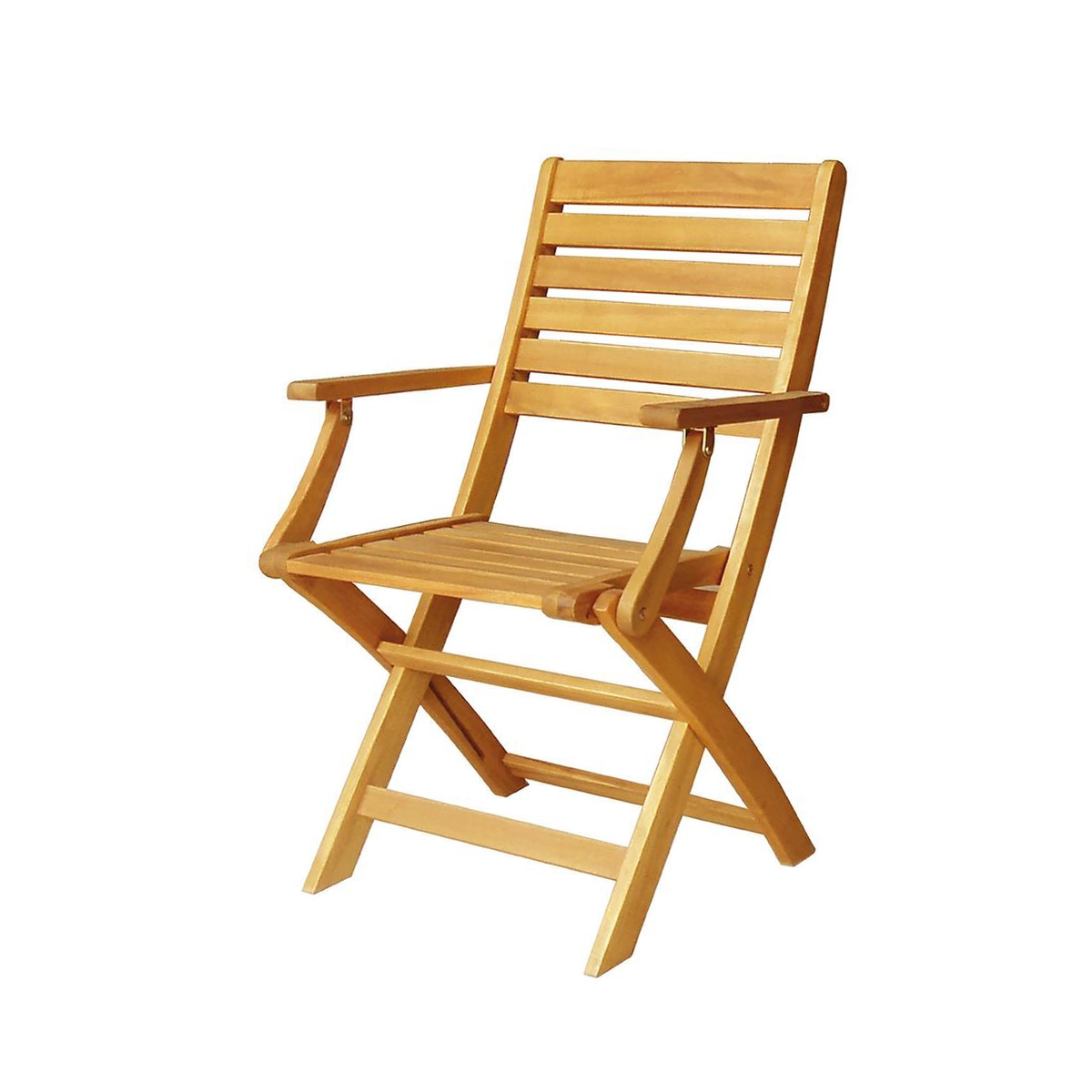 Sedia pieghevole in legno di acacia con braccioli Bali