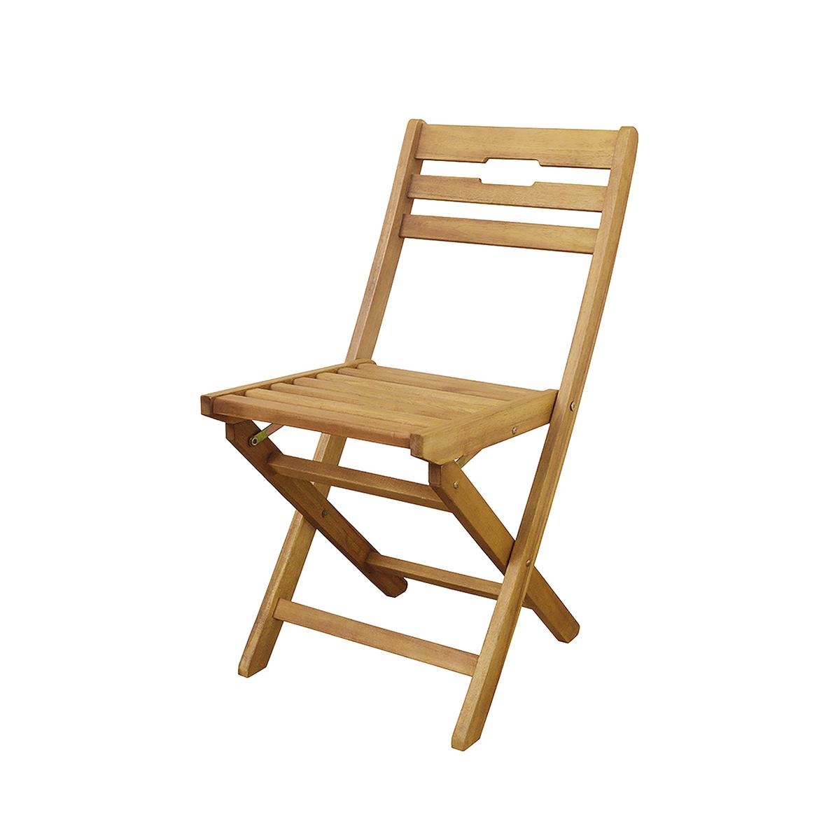 Sedia pieghevole interno esterno in legno richiudibile Bali