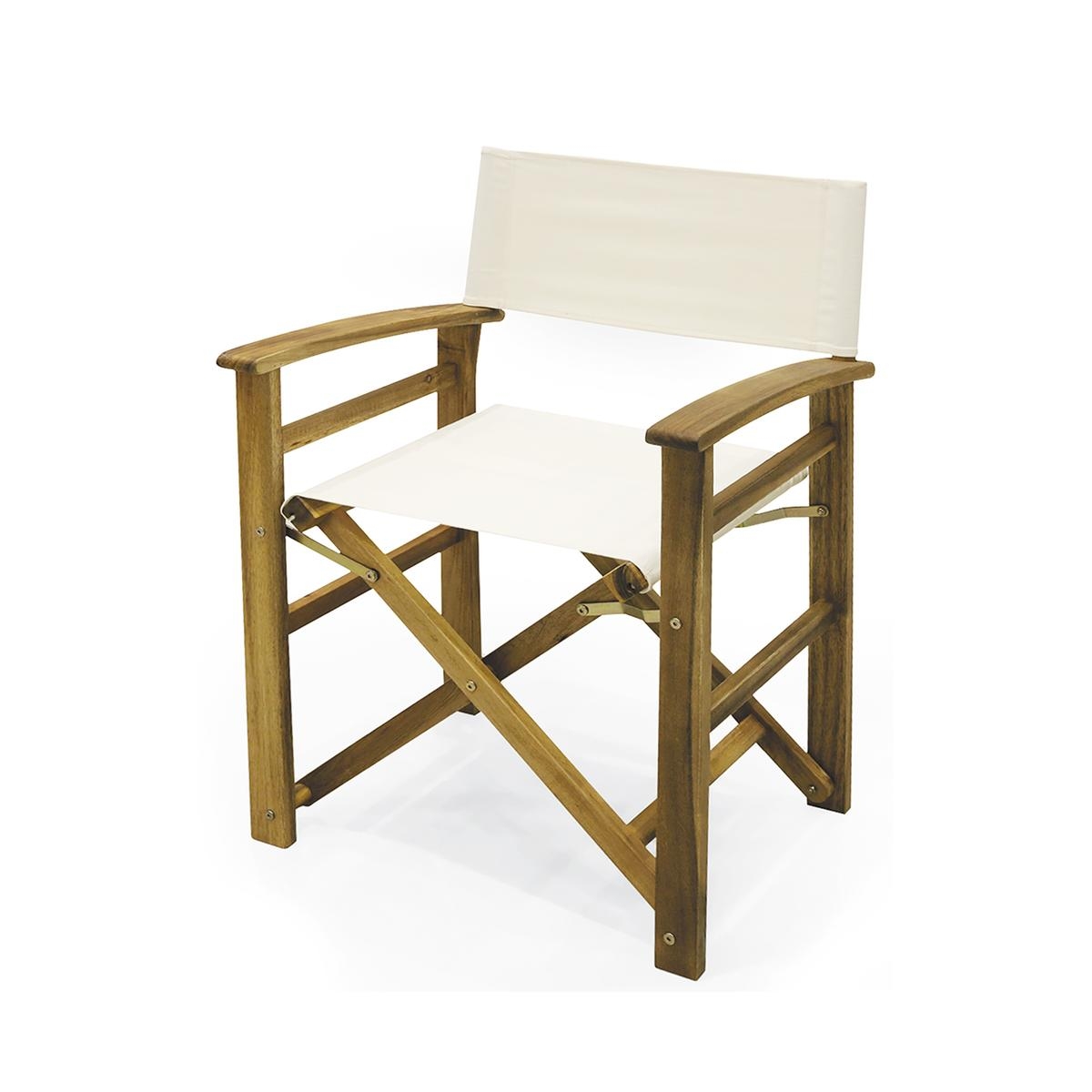 Sedia regista pieghevole legno acacia poliestere Bali Promozione Sedia regista pieghevole legno acacia poliestere Bali Promozione