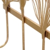 Appendiabiti da parete in metallo con 5 ganci 26,3x49,5x6 cm Leaves Saldi