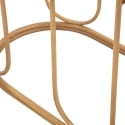 Console in metallo stile boho chic con piano in rattan Samui Stock