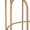 tavolino basso rotondo in metallo e rattan 55x40x40cm Samui Saldi