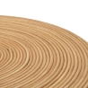 Tavolino basso rotondo in rattan 56x48x48cm stile boho chic Teyra Saldi