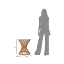 Tavolino basso rotondo in rattan 56x48x48cm stile boho chic Teyra Catalogo