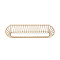 Mensola da parete in metallo e rattan stile boho chic Panama Promozione