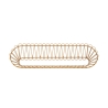 Mensola da parete in metallo e rattan stile boho chic Panama Promozione