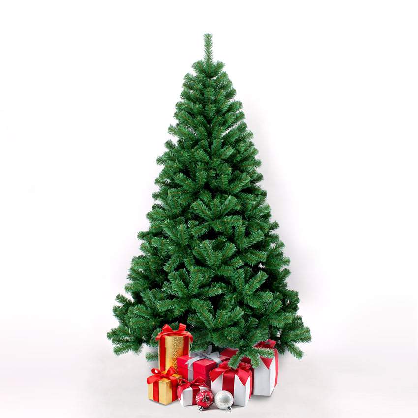Albero di Natale classico artificiale verde in PVC 180cm Stockholm Promozione