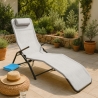 Lettino spiaggia giardino pieghevole sdraio reclinabile basculante Pasha Luxury 
