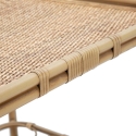Carrello portavivande in metallo e rattan con portabottiglie Panama Catalogo