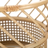 Set 2 portavasi rotondi in metallo e rattan Panama Sconti