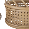Set 2 portavasi rotondi in metallo e rattan Panama Catalogo