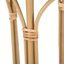 Portavasi rotondo con piedistallo in metallo e rattan Panama Stand Sconti