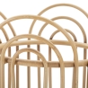 Portavasi rotondo in metallo e rattan bamboo intrecciato Panama Saldi